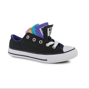 Nib converse Chuck Taylor multi tongue black nightshade low top sneakers